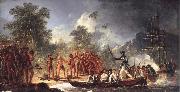 unknow artist The Landing at Tanna Tana one of the new hebrides painting